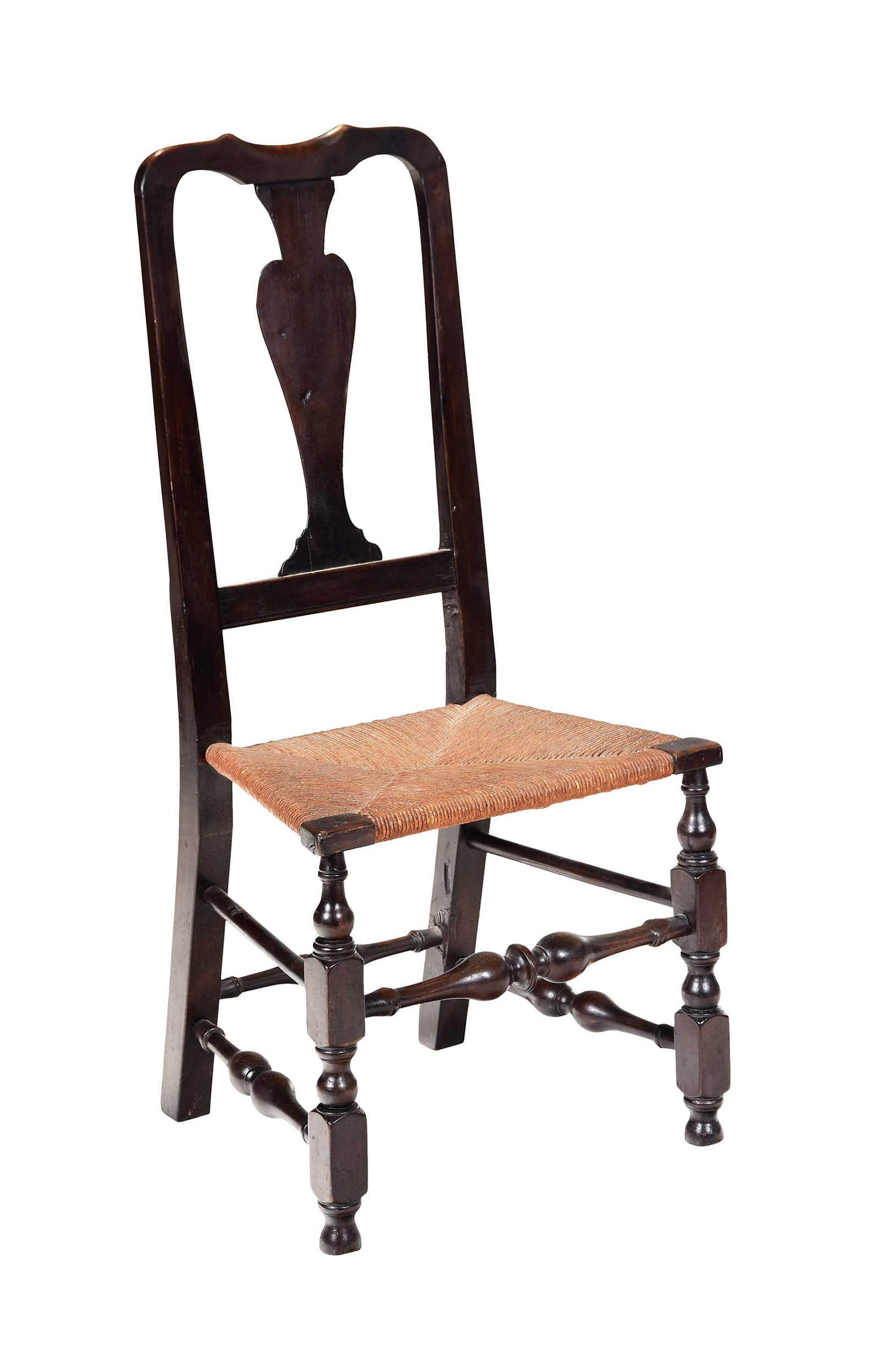 American Queen Anne Rush Seat Side Chair (1 of 9)