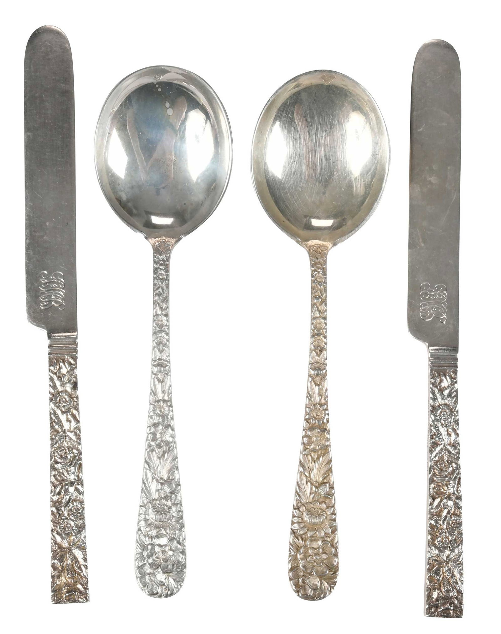 Kirk Repousse Sterling Flatware, 11 Pieces (1 of 5)