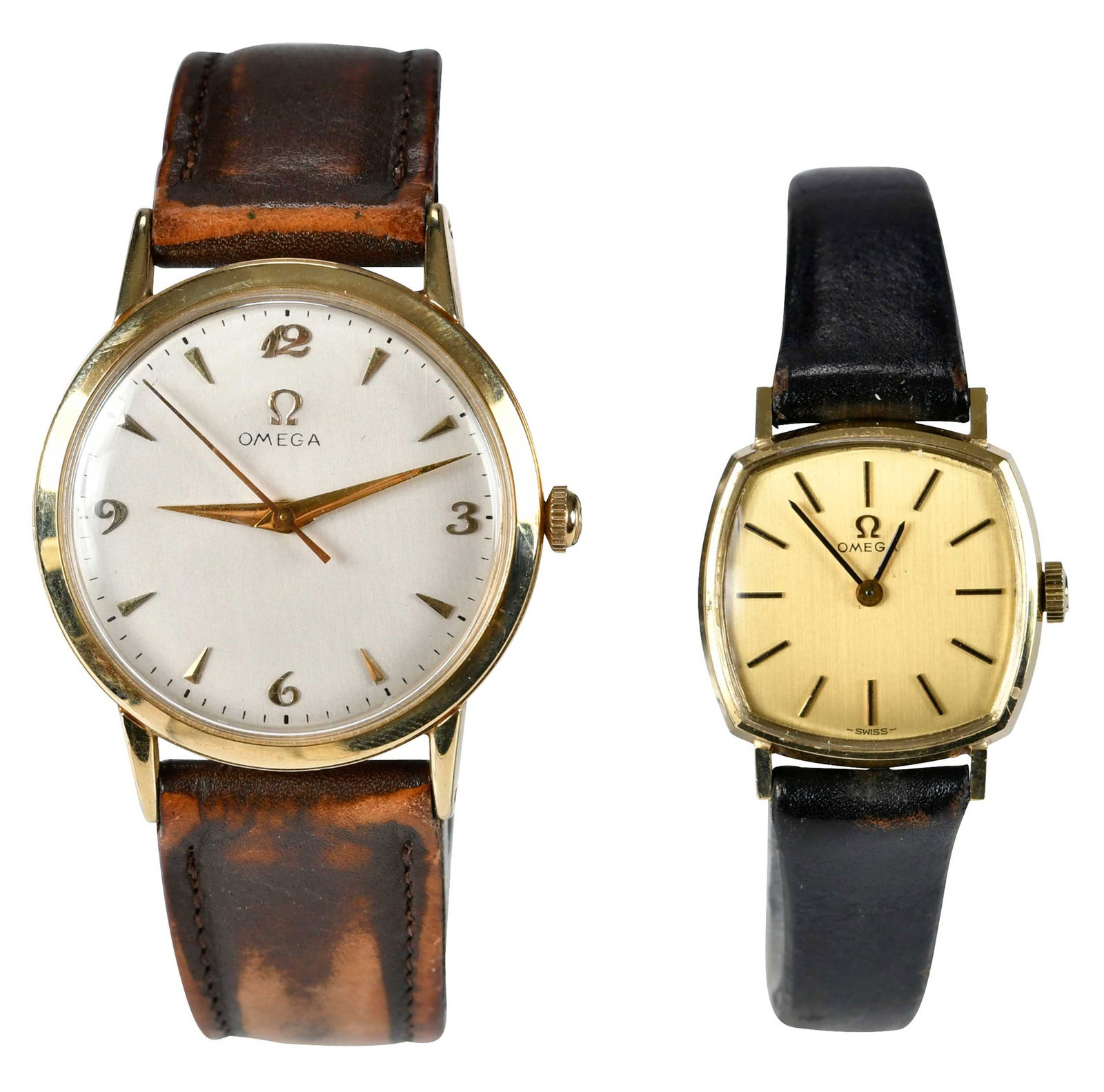 Collection of Two Omega Gold Watches (1 of 5)