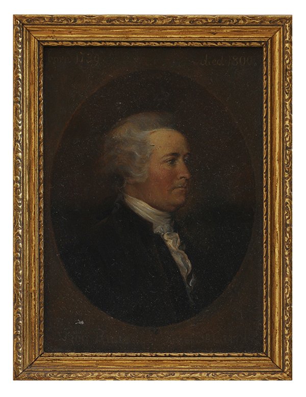 John Stolle after Trumbull: (Charleston, South Carolina/Germany,19th century) Portrait of John Rutledge (1739-1800), Governor of South Carolina, a member of the Continental Congress and 2nd Chief Justice of the Supreme Court of