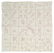 332: White cotton bed cover, 36 blocks red-em