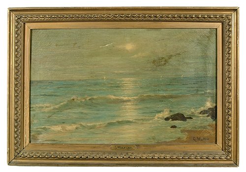 Painting by L. Walters, 19th century Ame