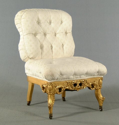 Upholstered sofa and matching armless ch - 2
