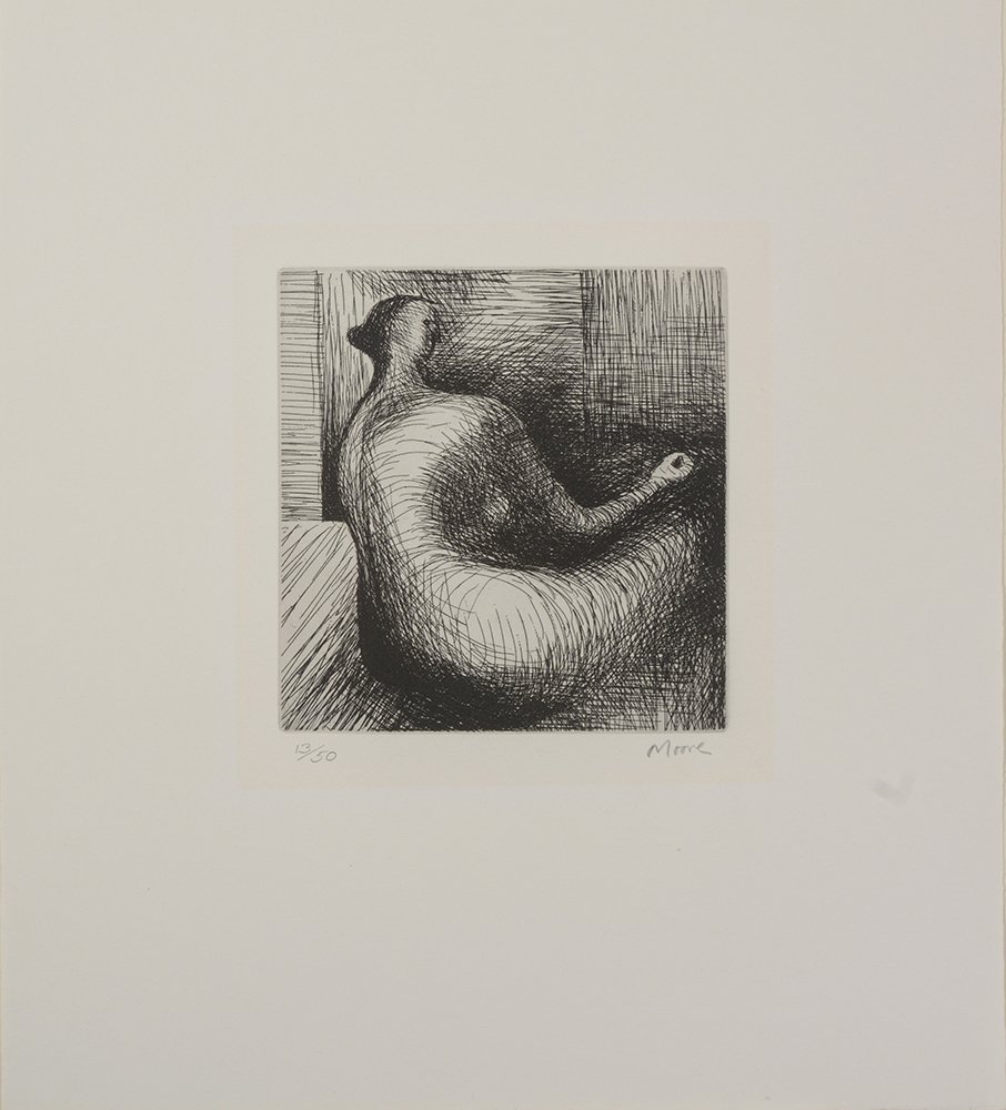 Henry Moore: (British, 1898-1986) Seated Figure with Architectural Background (C. 517), 1979, edition 13/50, published by Raymond Spencer Company Ltd for The Henry Moore Foundation, Much Hadham, signed lower right