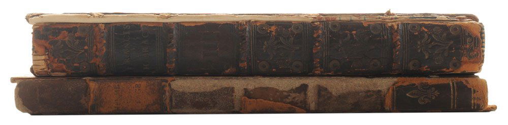 Five Pieces Art: including American or British School, (19th century), Harbor With Wreck, signed lower right "W. Hunt", graphite on paper, unframed, 3-7/8 x 5-1/4 in., [light toning]; Italian School, (18th century), P