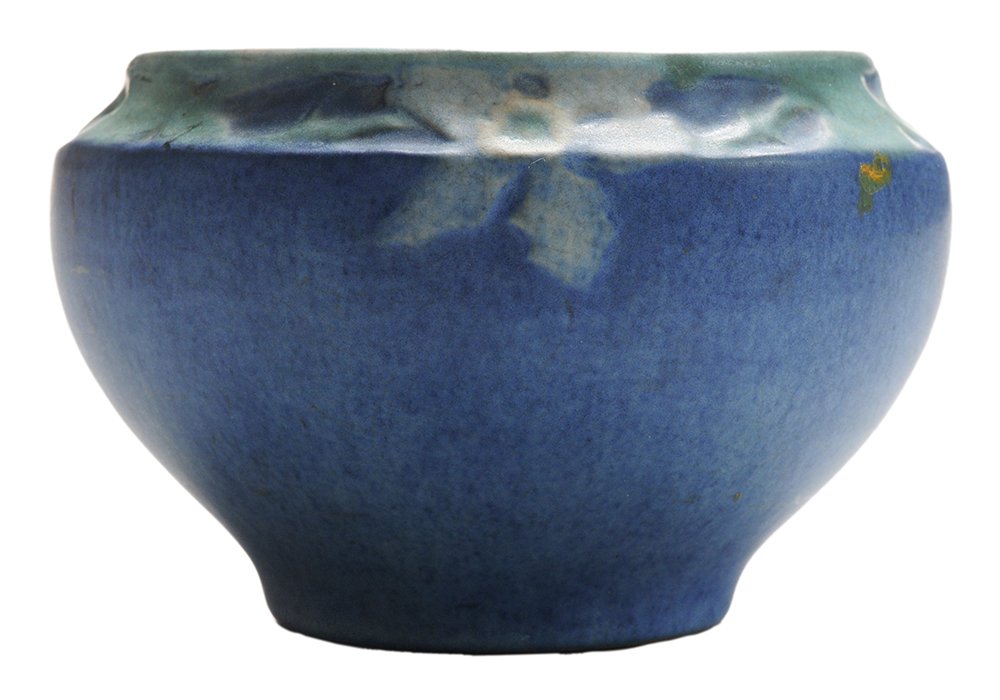 Newcomb Pottery Vase: New Orleans, LA (Newcomb Pottery), 1926, made by Joseph Meyer and decorated with a band of blackberry blossoms on the narrow shoulder by Sarah "Sadie" Irvine (1885-1970), 1926, matte glaze in