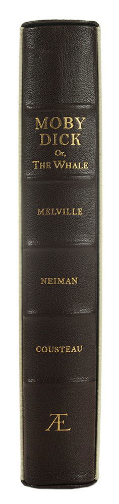 Moby Dick , Signed, Limited Edition: with Leroy Neiman Prints Moby Dick by Herman Melville, printed by The Artist's Limited Edition, 1975, with 13 Neiman paintings, frontispiece serigraph signed by Neiman, preface by Jacques-Yves Coustea