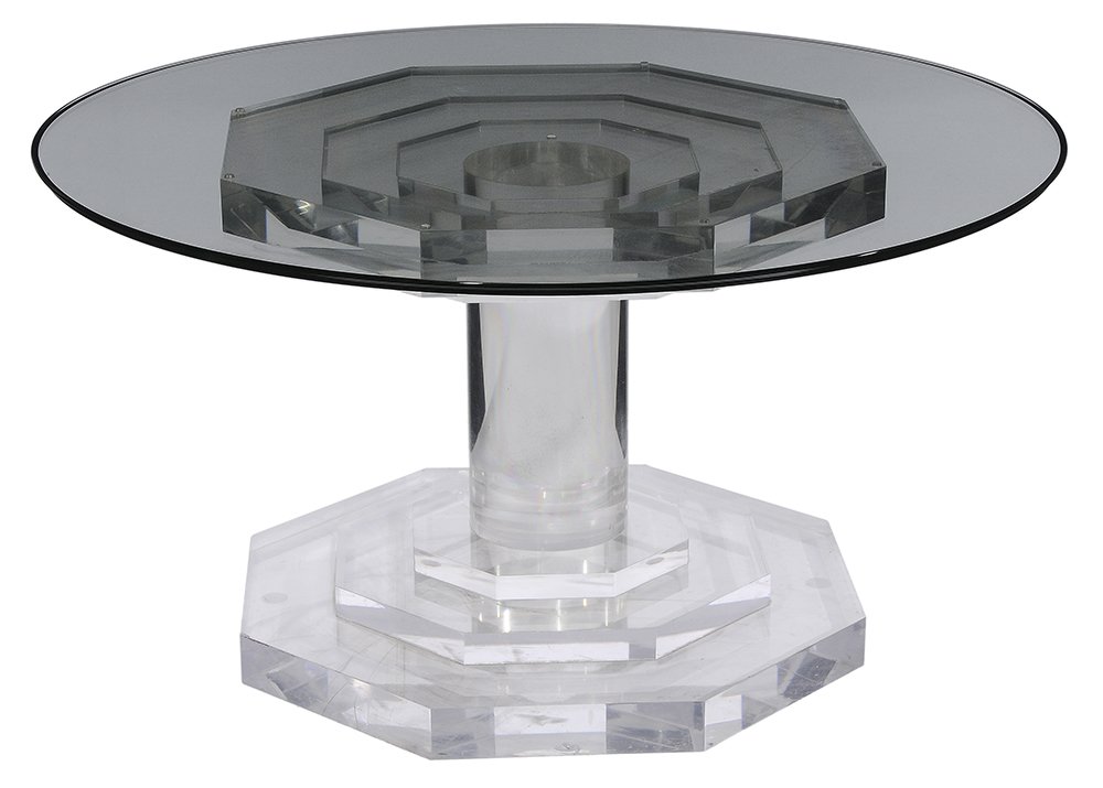 Pedestal-Base Lucite and (1 of 5)