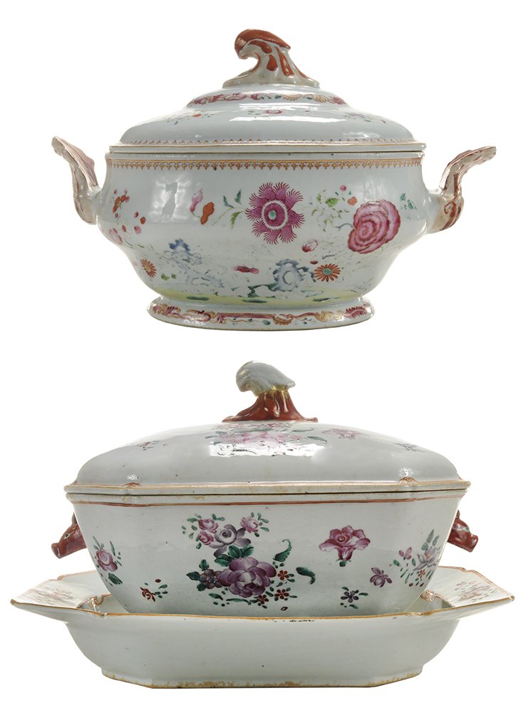 Two Chinese Export Porcelain Enameled (1 of 6)