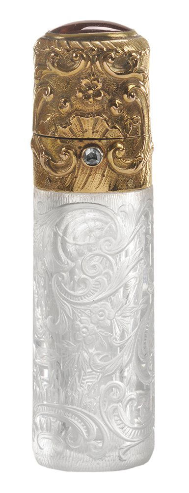 Fine Crystal Engraved Perfume Bottle (1 of 6)