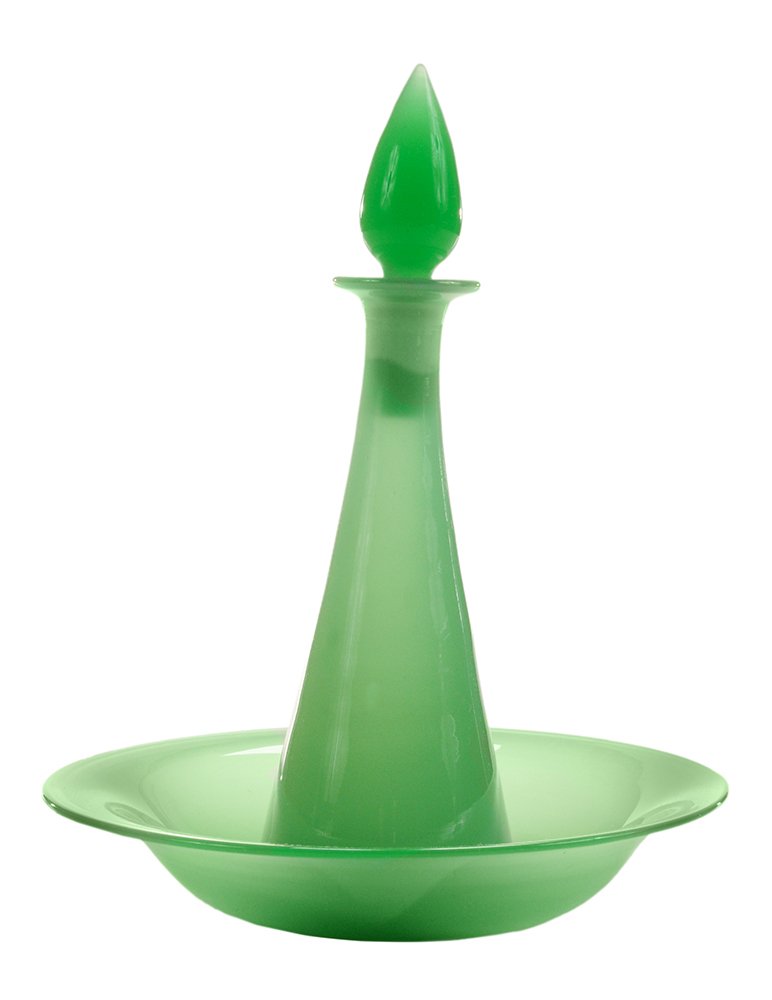 Steuben Perfume Bottle and Saucer (1 of 5)