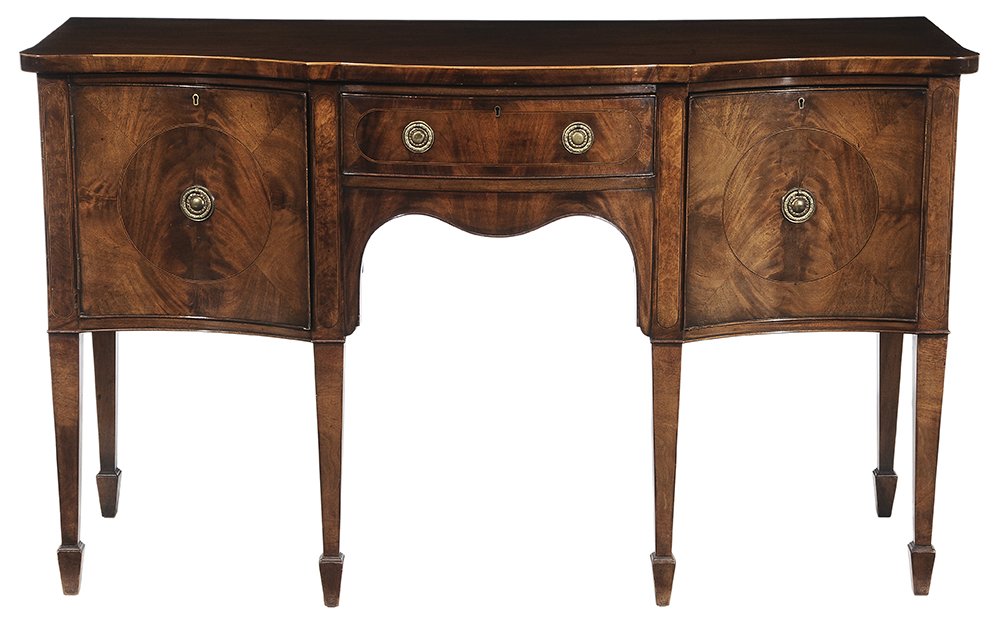 Georgian Inlaid Mahogany Burlwood (1 of 7)