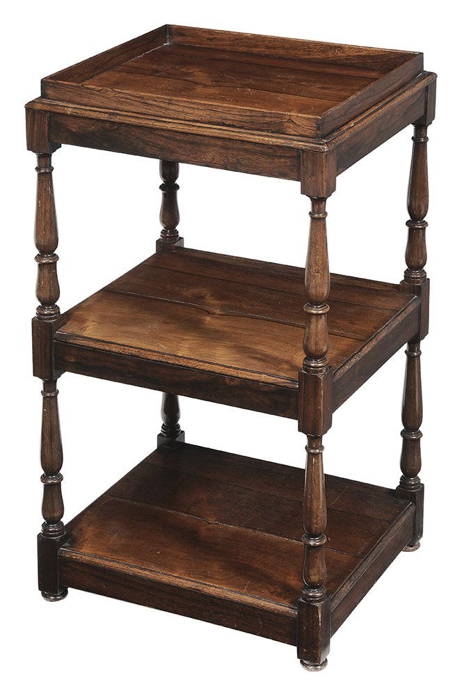 Regency Rosewood Three-Tier Whatnot (1 of 3)
