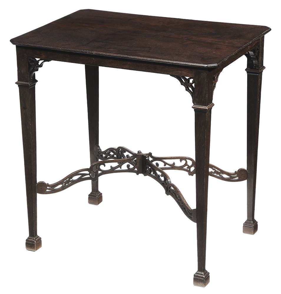 George III Figured Mahogany Silver (1 of 4)