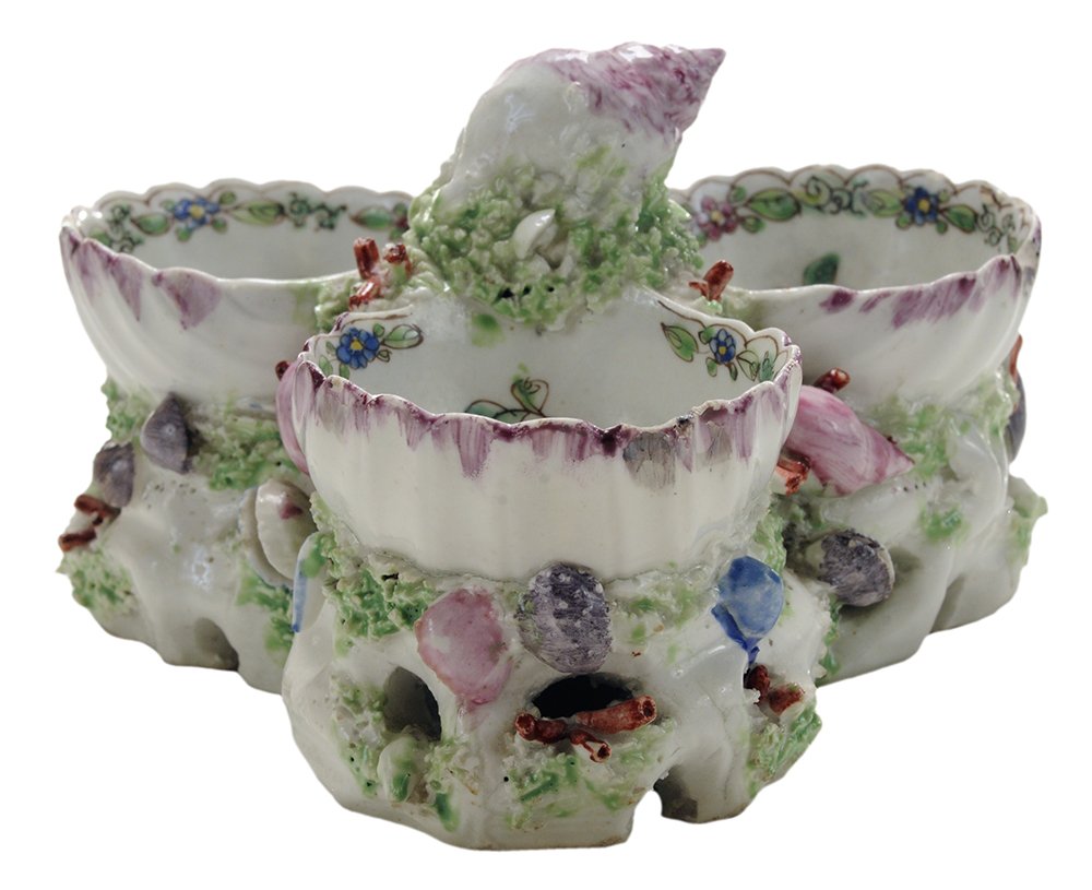 Salt Cellar of Three Scallop Shells (1 of 3)