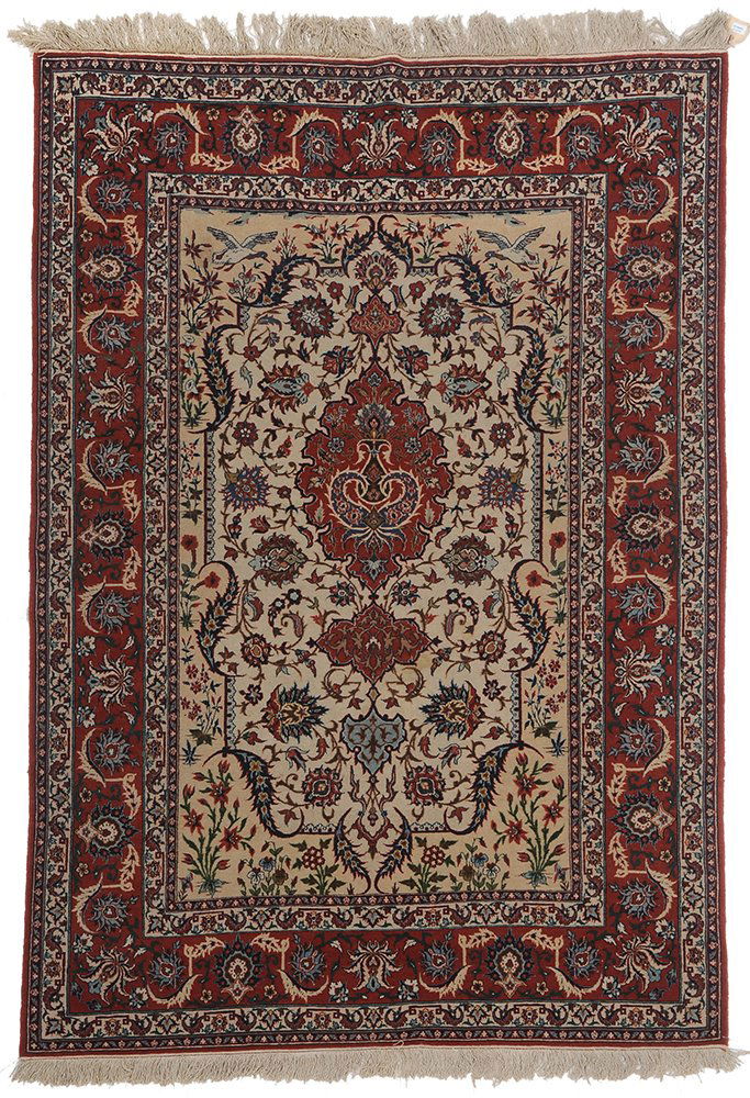 Finely Woven Isphahan Rug (1 of 5)