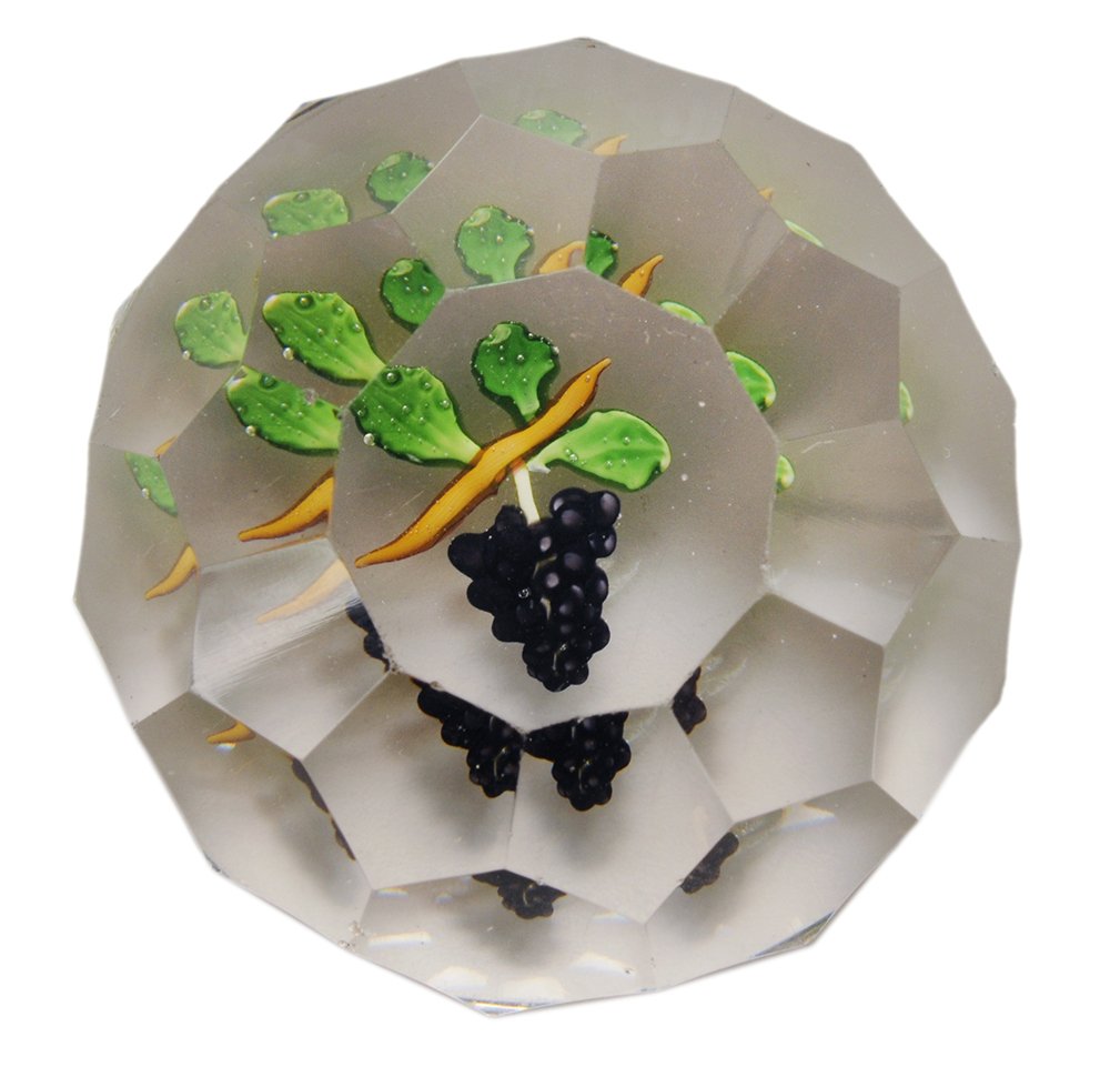 Clear Cut-Faceted Paperweight with (1 of 4)