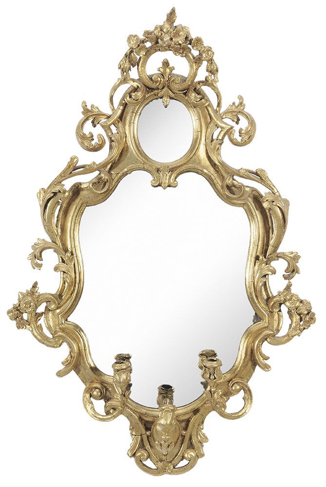 Italian Rococo Style Gilt Mirror with (1 of 5)