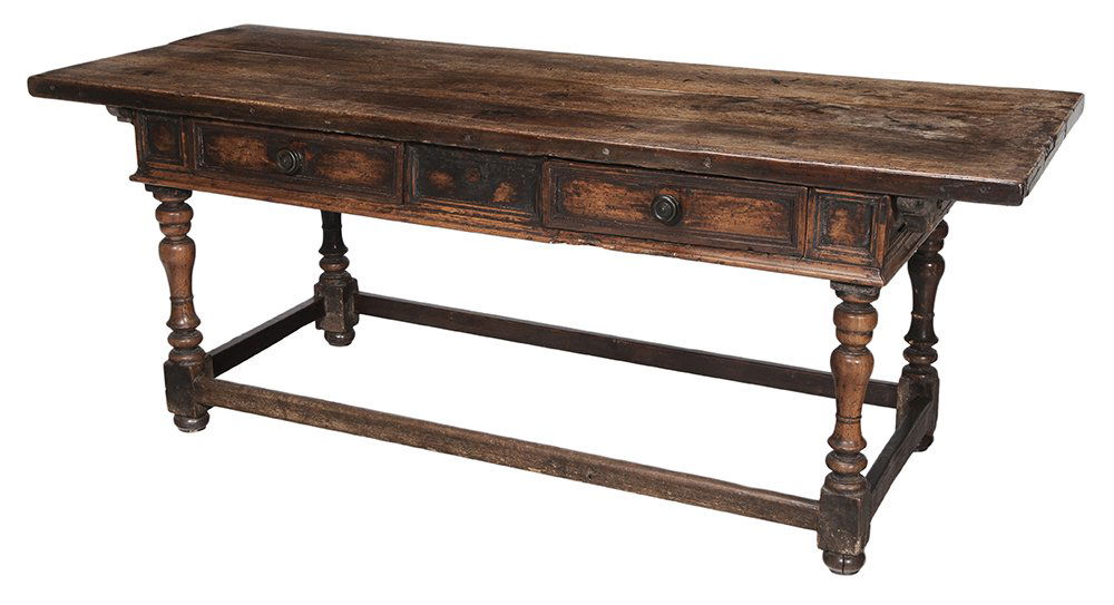 Continental Baroque Walnut Refectory (1 of 6)