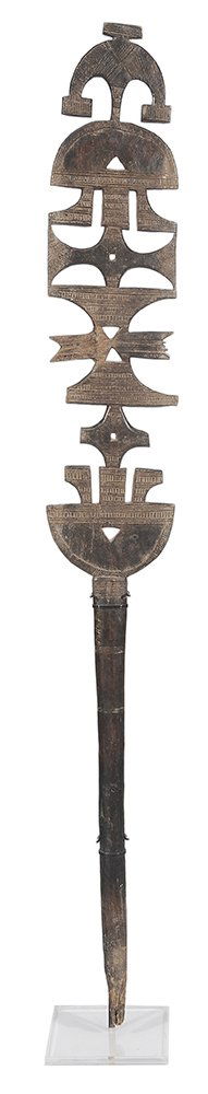 Finely Carved Wooden Tribal Scepter (1 of 3)