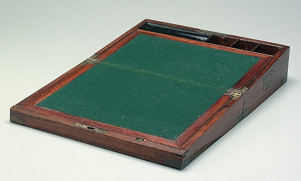 Mahogany lap desk,