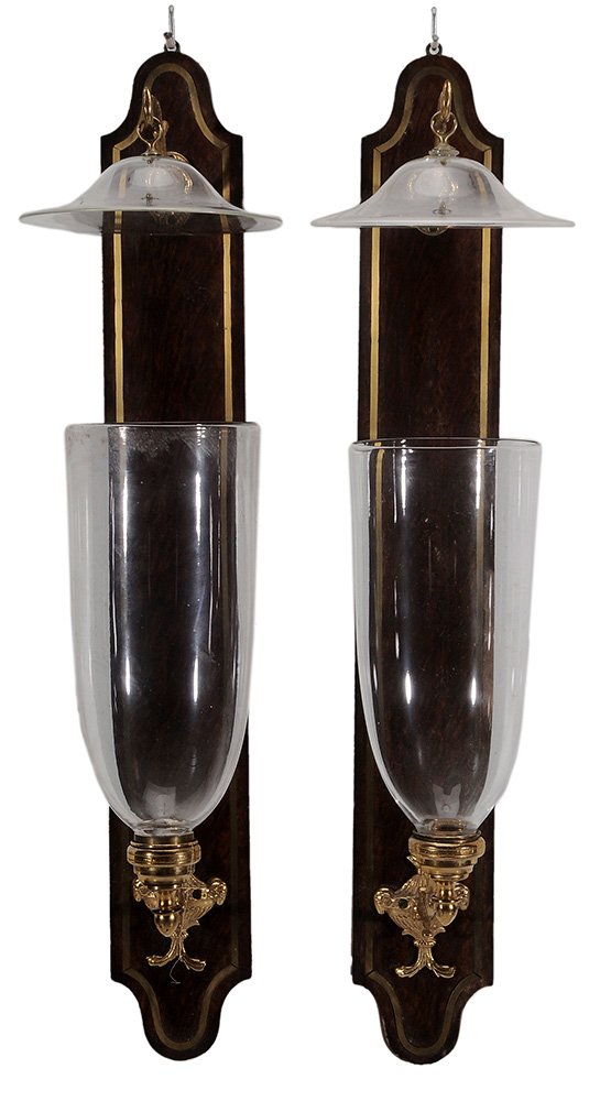 Pair Brass-Inlaid Rosewood Blown (1 of 5)