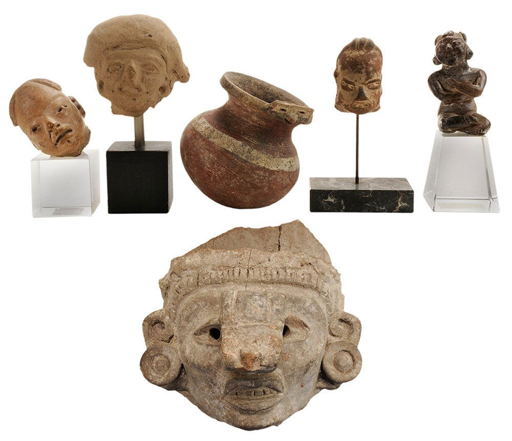 Six Pre-Columbian Pottery and Clay (1 of 7)