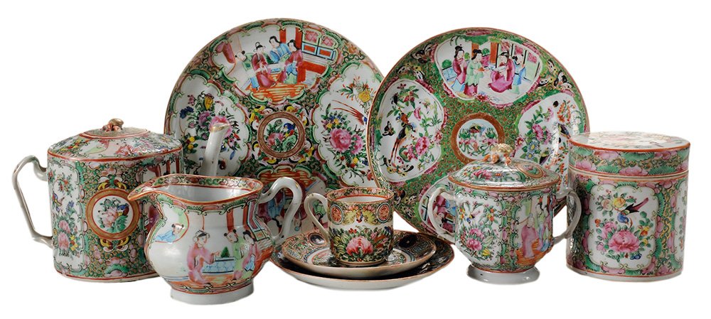 Rose Medallion Tea Wares and Plates (1 of 4)