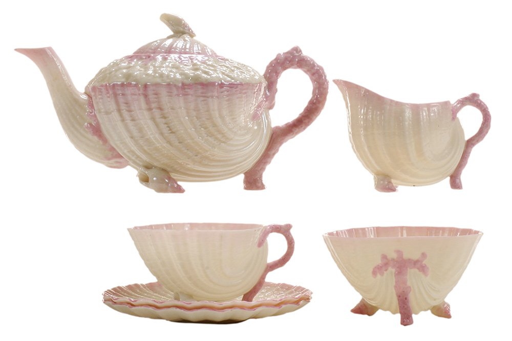 Irish Belleek Tête-à-Tête Tea Set (1 of 4)