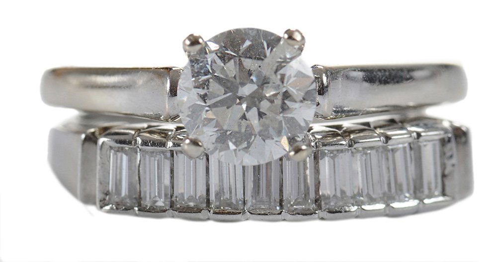 Two Diamond Bridal Rings (1 of 4)