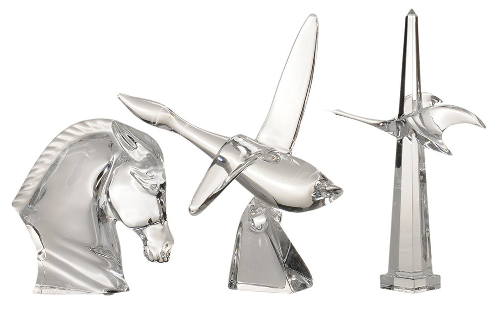 Three Baccarat and Steuben Crystal (1 of 5)