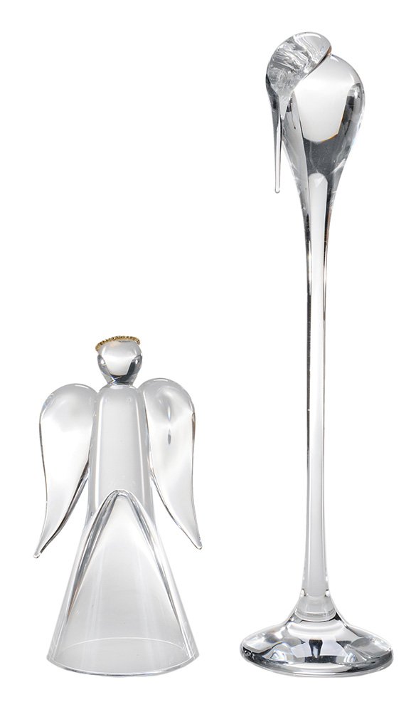 Rare Steuben Glass Angel Sculpture and (1 of 6)