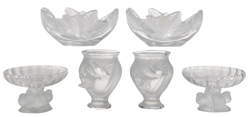 Six Pieces "Lalique France" Glass (1 of 5)