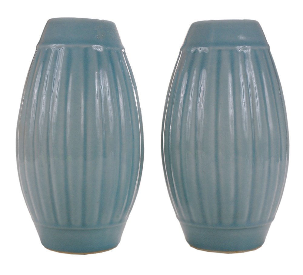 Rare Pair Porcelain Begonia-Form Vases (1 of 4)