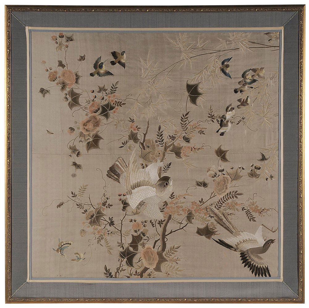 Fine Chinese Silk Embroidered Panel (1 of 4)