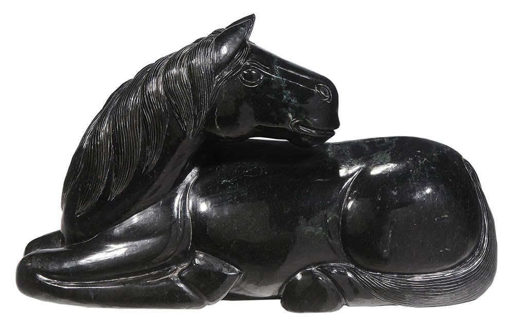 Large Hardstone Figure of a Reclining (1 of 4)