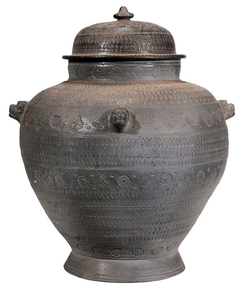 Large Ceramic Covered Jar (1 of 6)