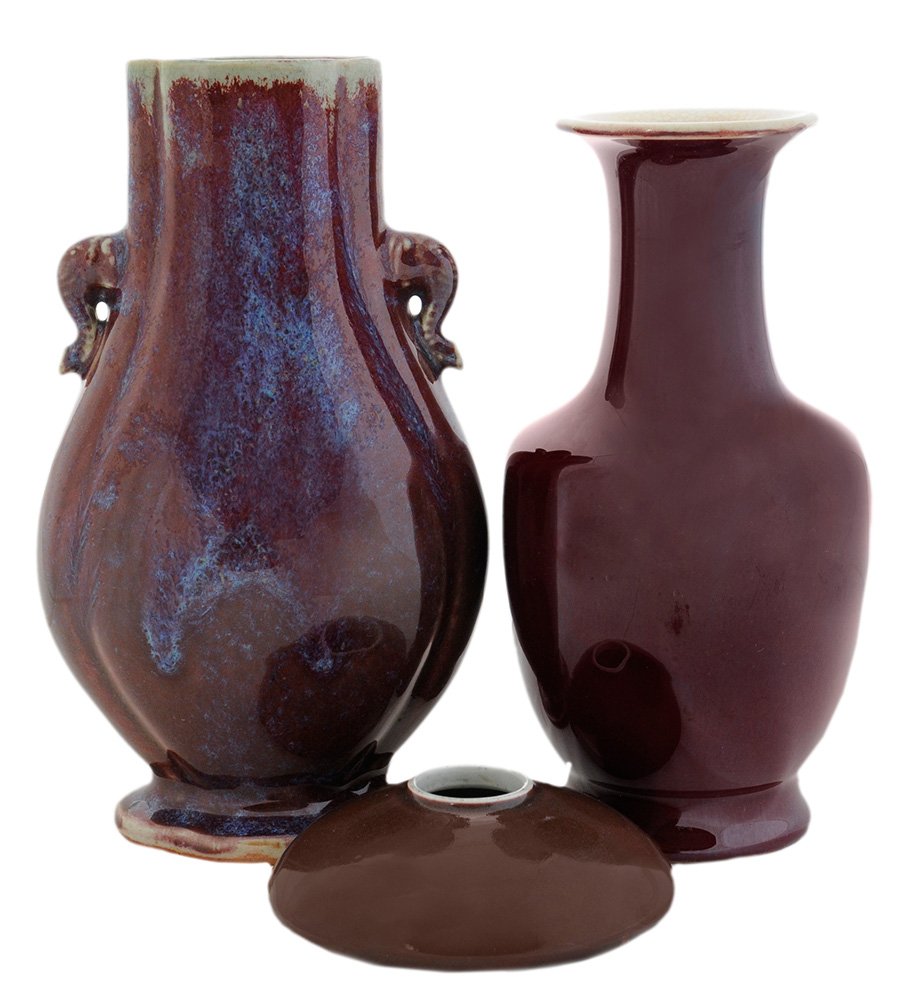 Two Flamb-Glazed Porcelain Vases (1 of 6)