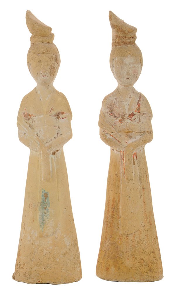 Pair Antique Chinese Ceramic Figures (1 of 6)