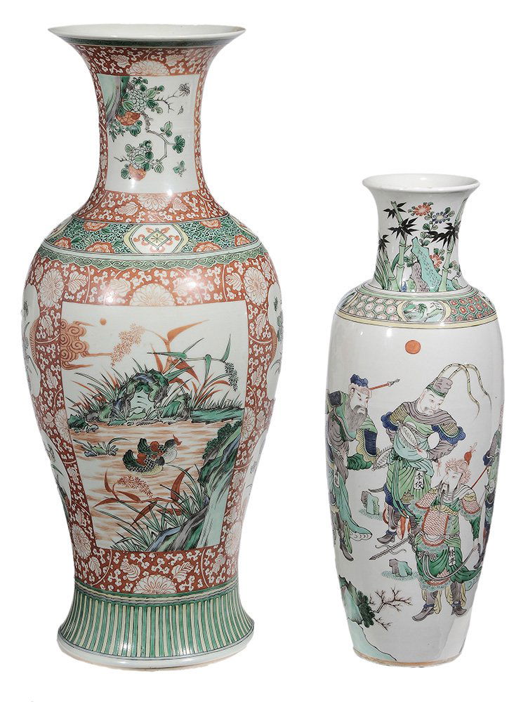 Two Famille Verte Porcelain Vases (1 of 10)