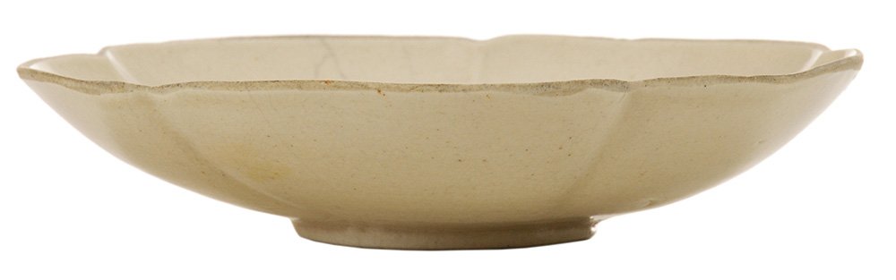 Chinese Ding Ware Lobed Shallow Bowl (1 of 3)