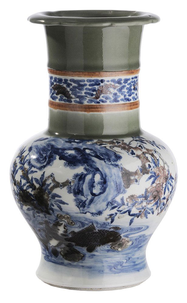 Copper Red, Blue and White Celadon (1 of 7)