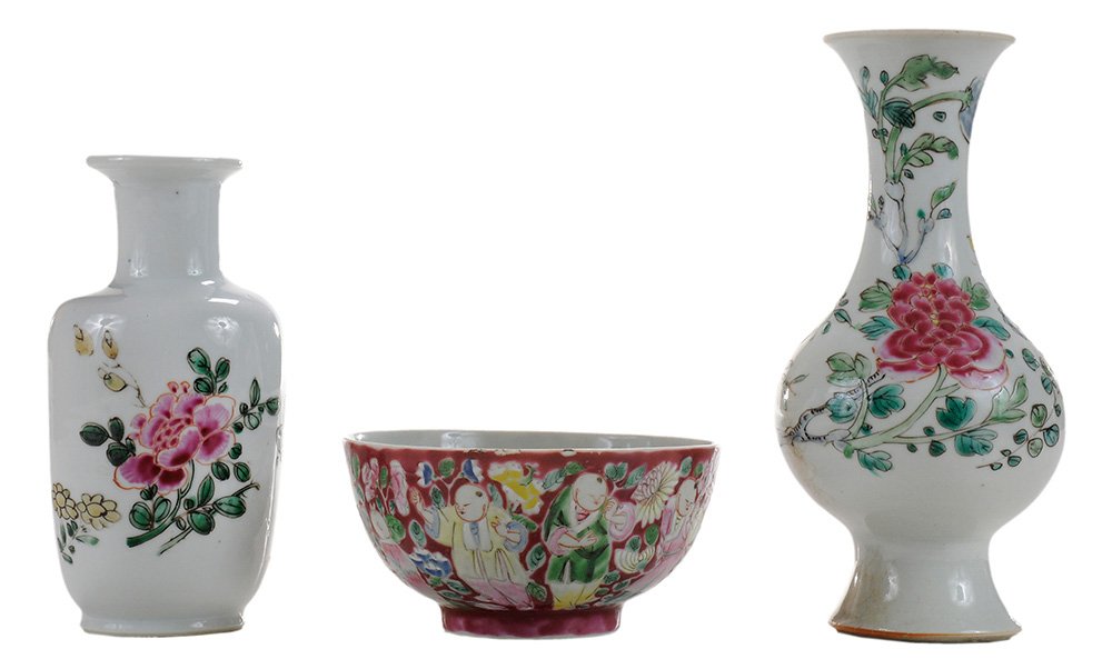 Two Antique Famille Rose Porcelain (1 of 5)