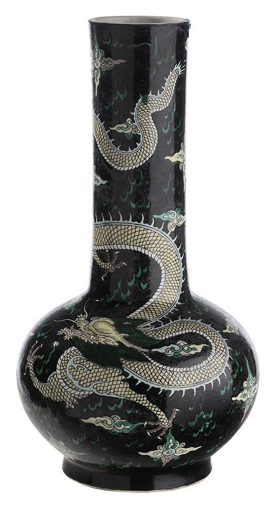 Famille Noir Porcelain Dragon Bottle (1 of 7)