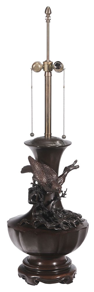 Large Japanese Lotus-Form Bronze Vase (1 of 4)