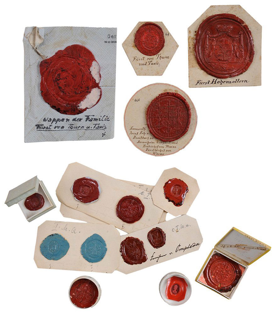 Large Collection of German Wax Seals (1 of 5)