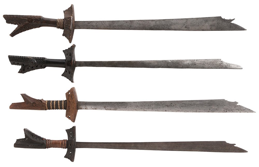 Four Southeast Asia Campilan Swords (1 of 6)