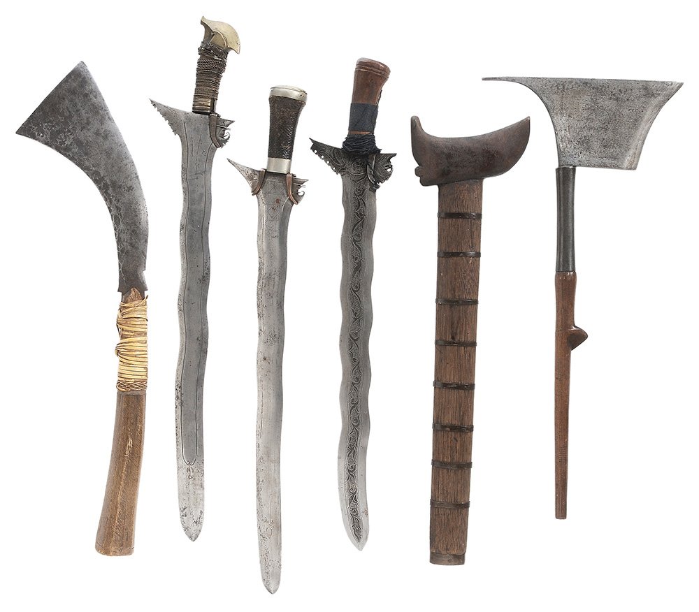 Five Southeast Asia Edged Weapons (1 of 10)