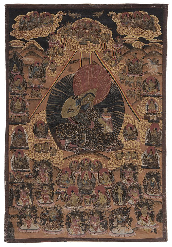 Hand-Painted [Thanka] of Fierce Deity (1 of 5)