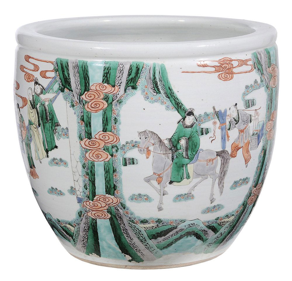 Large Famille Verte Fish Bowl (1 of 9)